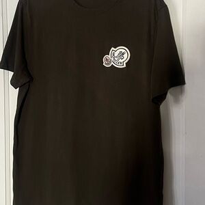 Moncler Brown  Short Sleeve Logo Patch Tee